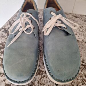 Samuel Hubbard Blue Lace-Up Suede Walking Oxford Shoe size 11.5M